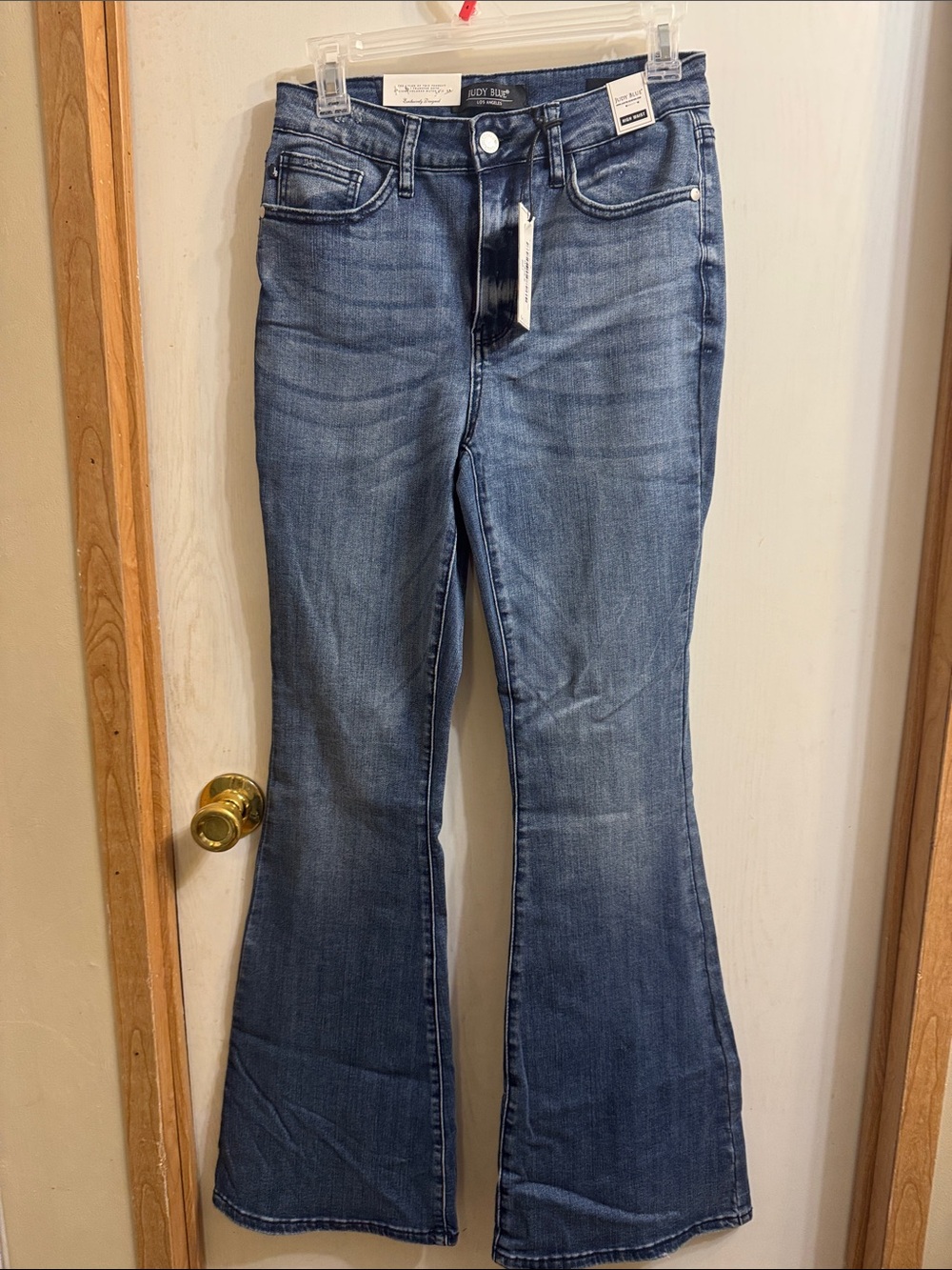 Judy Blue Medium Blue Flare Jeans - High Rise Flare Leg